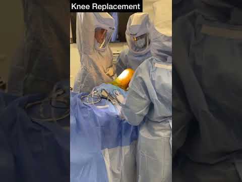The start of an outpatient total knee replacement