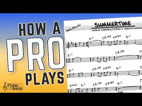 Pro Jazz Pianist Breaks Down How He Plays "Summertime"