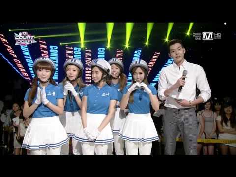 130815 Crayon Pop & Kim Woo Bin MC Cut @ M!Countdown [720P]