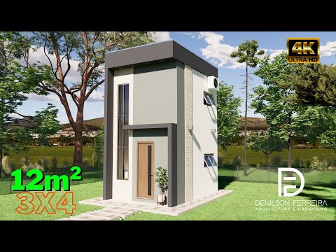 086 - Kitnet de 12m² | 3x4 | ESPETACULAR | Tiny House | Quitinete | Loft | Small House | MODERNA