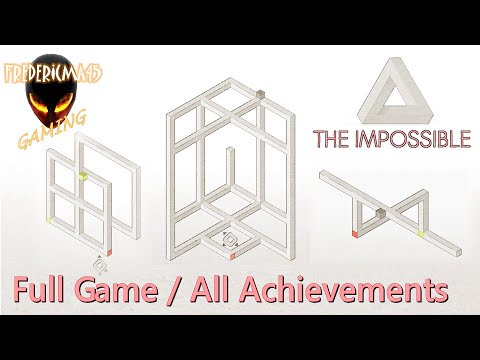 THE IMPOSSIBLE Full Game / All Achievements (Minimal Puzzle Game by Airem)