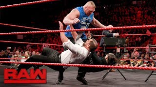 Brock Lesnar wreaks havoc on &quot;Miz TV&quot;: Raw, Aug. 7, 2017