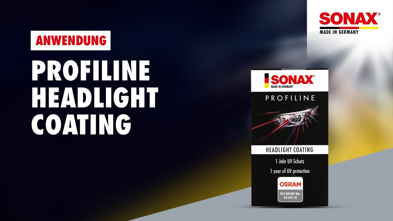 Anwendung SONAX PROFILINE Headlight Coating