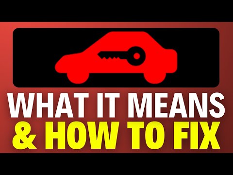 Red Car With A Key Symbol On Nissan Dashboard | What it Means & How To Fix