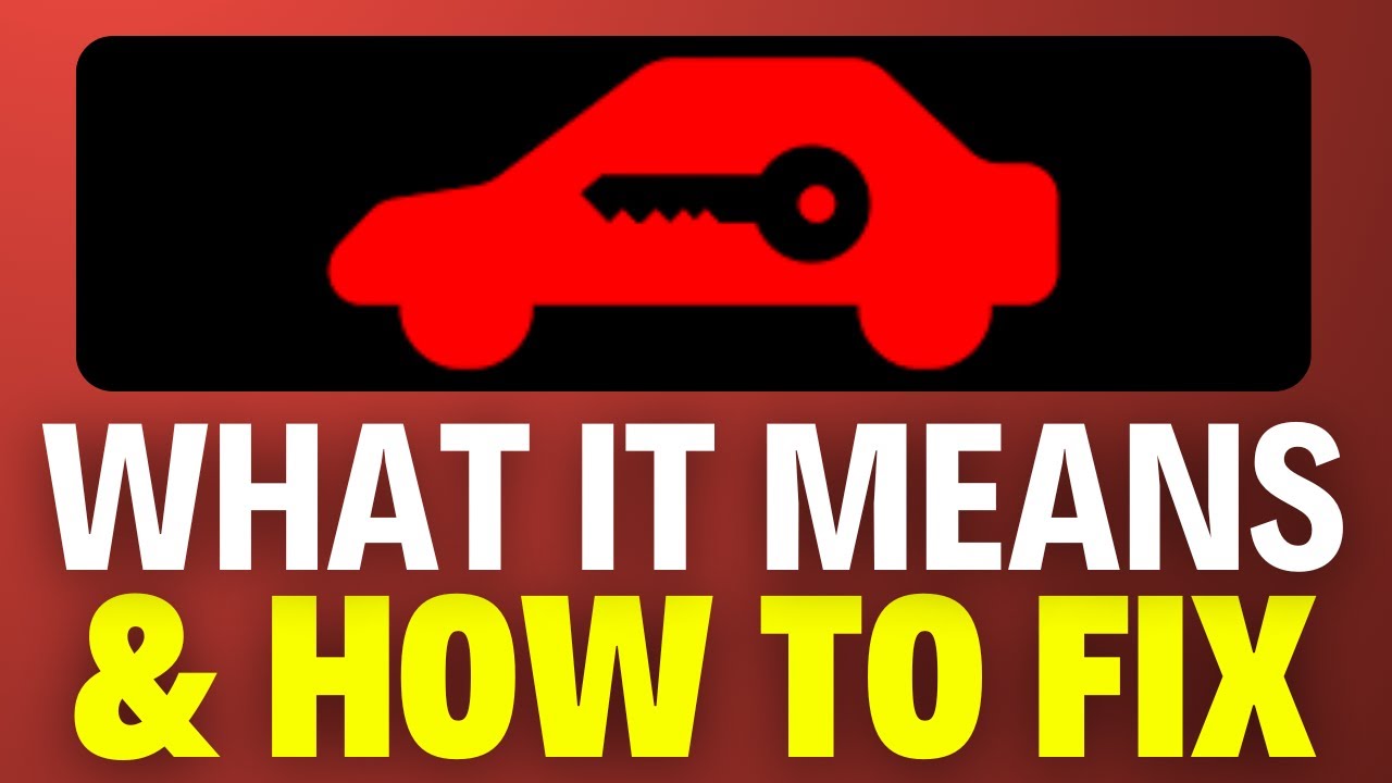 Red Car With A Key Symbol On Nissan Dashboard | What it Means & How To Fix