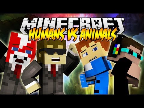 HUMANS Vs ANIMALS #1 Bridges ( 1.7.9 Minecraft Mini-Game )
