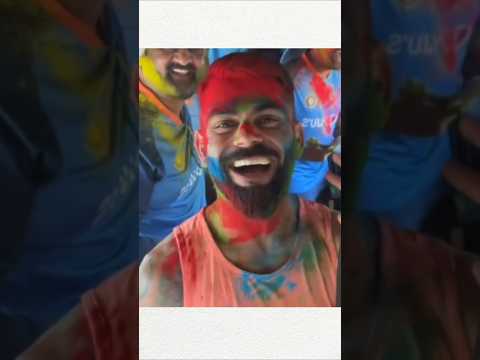 Indian Cricketers Playing Holi | Virat Kohli, Rohit Sharma And Ms Dhoni