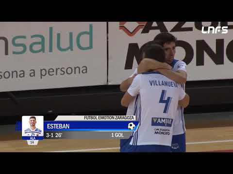 Gol Esteban (3-1) Fútbol Emotion Zaragoza - O Parrulo Ferrol. J18, 1Div. LNFS