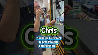 Ripping a Pokémon pack with my Coworker Chris 😁 #pokemon