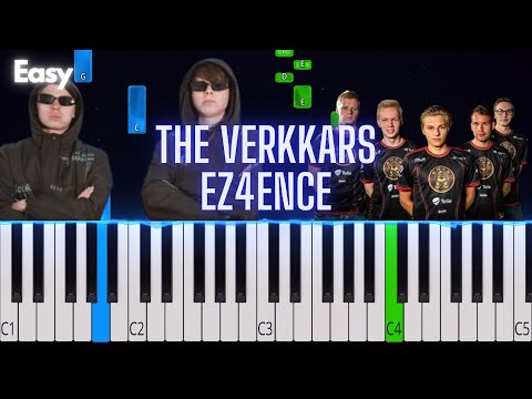 The Verkkars - EZ4ENCE | Easy Piano Tutorial