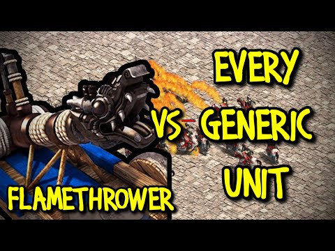 FLAMETHROWER vs EVERY GENERIC UNIT | AoE II: Definitive Edition