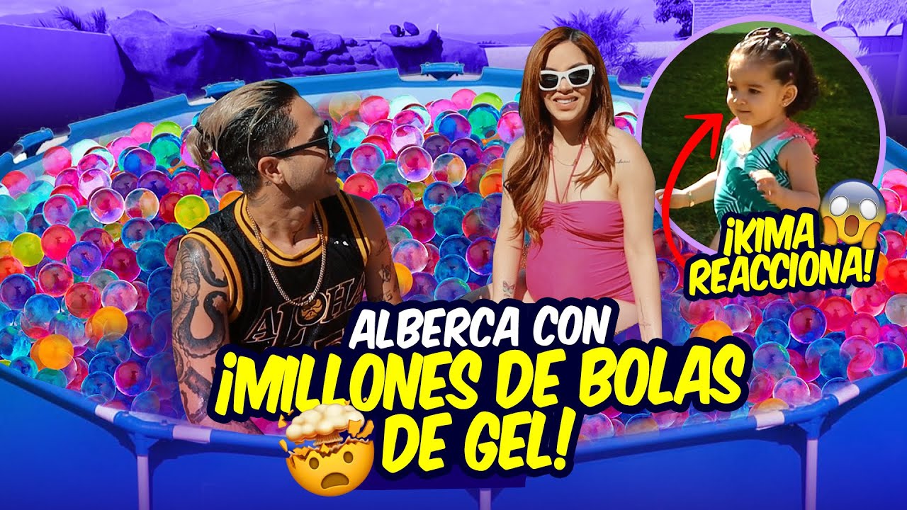 NUESTRA HIJA REACCIONA A UNA ALBERCA CON MILLONES DE BOLAS DE GEL 😱 Kimberly Loaiza