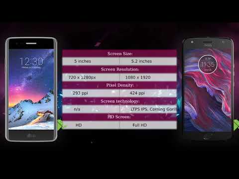 LG K8 2017 vs Moto X4 - Phone comparison