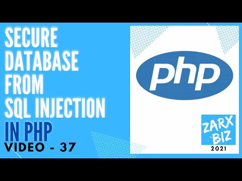 37 Sql Injection Prevention Php Code Using Mysql Php Tutorial Learn Php Programming