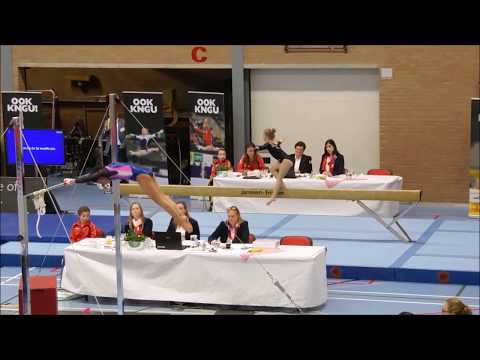 Turnen - Jadey Walda (instap N1) 2e Landelijke Kwalificatie wedstrijd 18-03-2017 Reuver