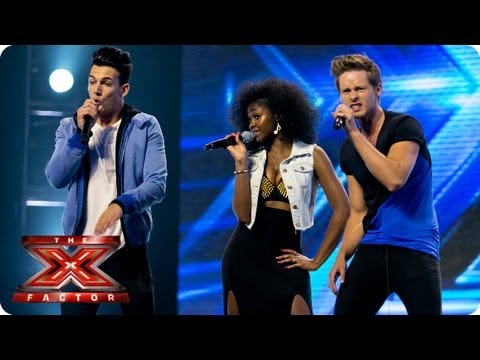 Dynamix sing Let's Get It Started by Black Eyed Peas-- Arena Auditions Week 4 -- The X Factor 2013