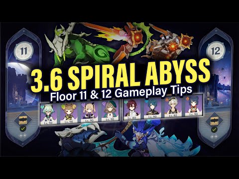 How to BEAT 3.6 SPIRAL ABYSS Floor 11 & 12: Guide & Tips w/ 4-Star Teams! | Genshin Impact 3.6