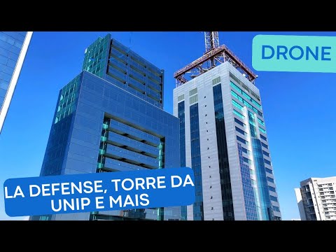 Drone na Av. 23 de Maio: La Defense, Torre da UNIP, Centro Cultural e muito mais - São Paulo