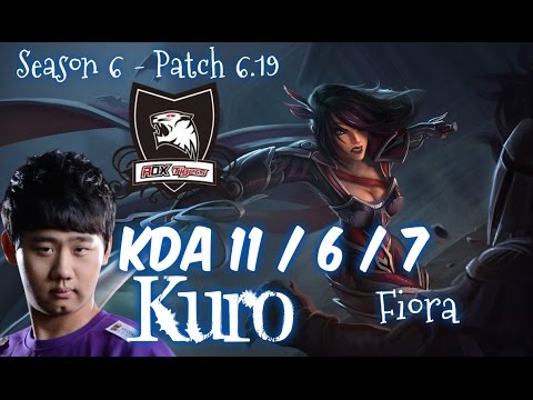 ROX Kuro FIORA vs RYZE Top - Patch 6.19 NA Ranked | League of Legends