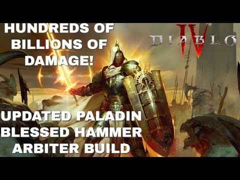DIABLO 4 - Paladin Blessed Hammer Wing Strike Hybrid - Ridiculous damage hundreds of BILLIONS!