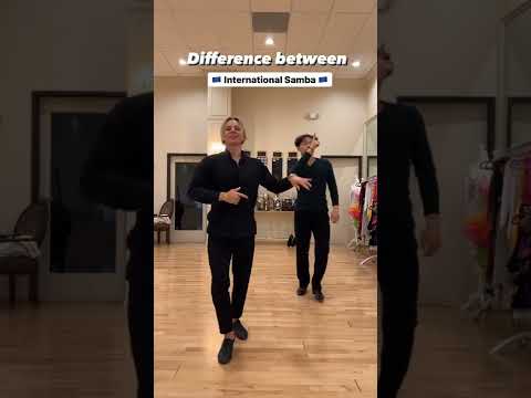 Difference between 🇧🇷Brazilian samba and 🇪🇺International Samba - 🌎DanceWithOleg.com