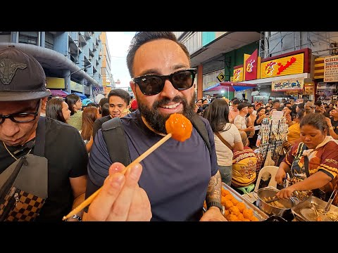 INSANE Filipino Street Food Tour in Manila Hood 🇵🇭