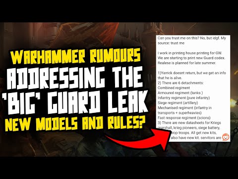 Addressing 'BIG' Leak/Rumour for Imperial Guard