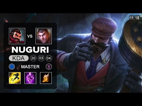 Nuguri Graves Top vs Jayce - EUW Master - Season 11 Patch 11.19
