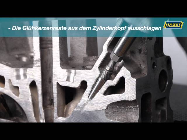 Video Teaser für HAZET Glühkerzen-Reparatur-Sätze 4760-M