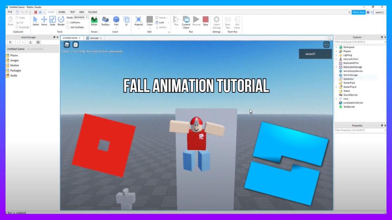 Fall Animation Tutorial Roblox