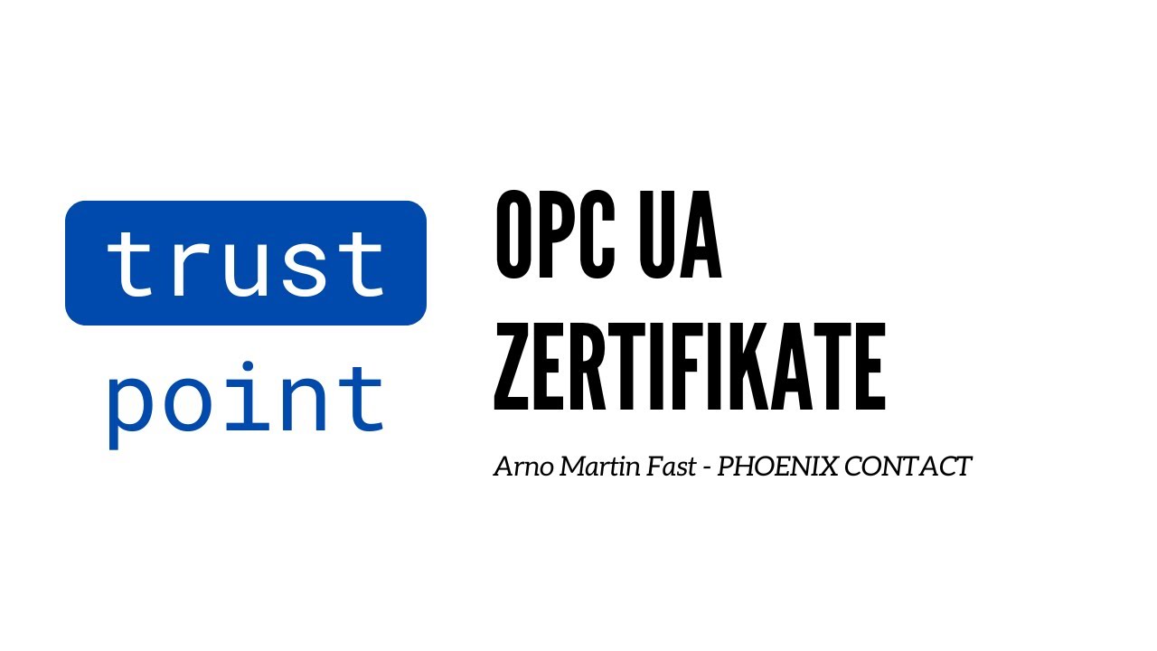 OPC UA Zertifikate [German