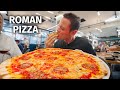 Extra Crispy Roman Pizza! 🍕 Eating at One of the Highest Rated Pizzerias in Rome, Italy!