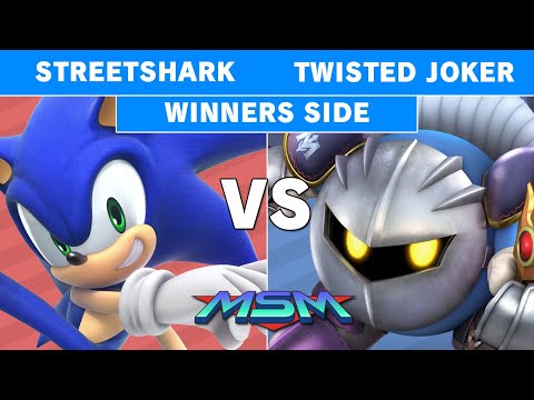 MSM 195 Streetshark (Sonic, Diddy kong) vs Twisted Joker (Meta Knight) Winners Pool - Smash Ultimate