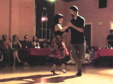  Luciana Valle  and  Alex Krebs  are  dancing  to  "  Me Voy A Baraja  "  by  Edgardo Donato