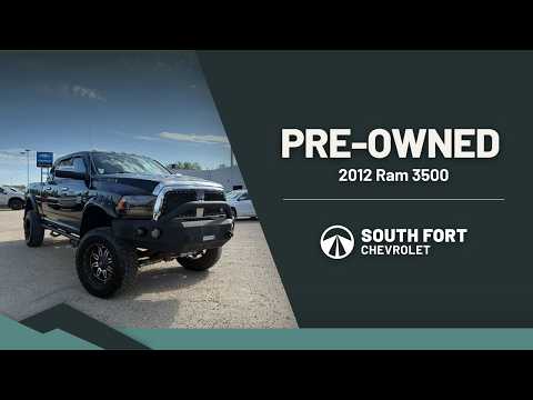 2012 Ram 3500 4WD Mega Cab 6.4 Ft Box Laramie in Black for sale at South Fort Chevrolet in Fort Saskatchewan, AB
