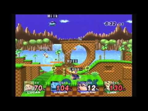 Oracle (Lucas) and Hylian (Link) vs. TheReflexWonder (Ivysaur) and Strong Bad (DK)