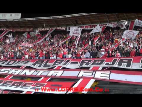 "COPA ÃGUILA 2015 - Semi Final Partido Vuelta - Ind Santa Fe Vs Once Caldas -" Barra: La Guardia Albi Roja Sur • Club: Independiente Santa Fe