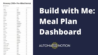  - Meal Planning in Notion (with Template)