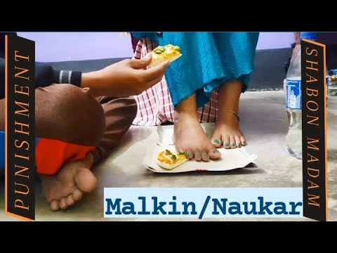 Malkin / Naukar || Punishment || Funny 🤣 pizza 🍕 food crush || Shabon madam|| 4k - Video #crush