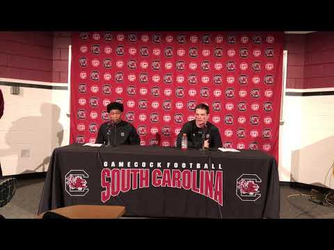 Jake Bentley and A.J. Turner after South Carolina's loss to Kentucky.