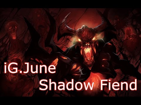 iG.June Shadow Fiend Dota2 top 1 China and world 7389 mmr Pro gameplay
