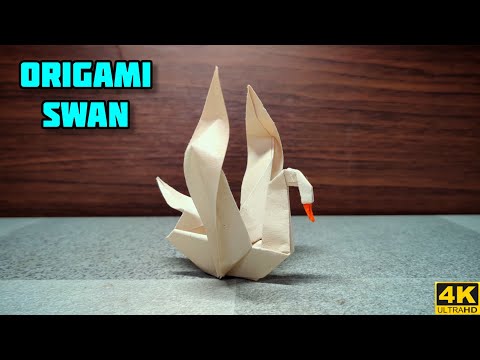 Origami Swan | Origami tutorial | Paper craft | Magic Folds