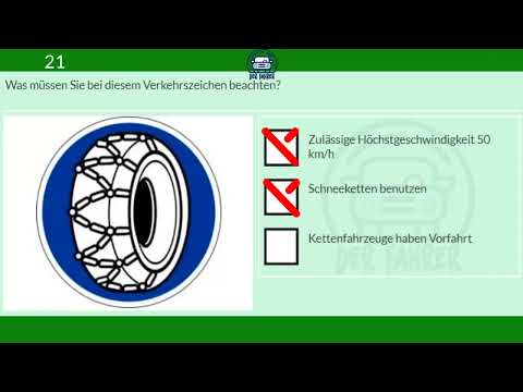 Theorieprüfung Klasse B 2023 - THEORETISCHE FÜHRERSCHEINPRÜFUNG KLASSE B 2023  - Prüfung 8