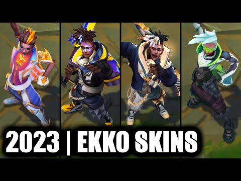 ALL EKKO SKINS SPOTLIGHT 2023 | League of Legends