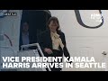 Vice President Kamala Harris arriving in Seattle for political event