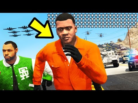 GTA 5 - 100 STAR WANTED LEVEL vs. Grove Street!!