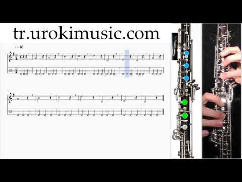 Obua Nasıl Çalınır К#1 B#3 D#1 Okul Öğretmen Notalar Eğitim Tablatura Kılavuz