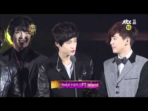 120120 JTBC The 26th Golden Disk in Osaka FT Island-Best Rock Musician of the Year