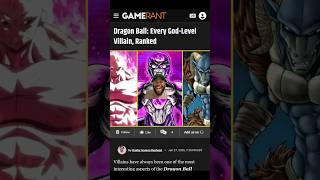 EVERY GOD LEVEL VILLAIN RANKED #dragonball #dragonballsuper #dragonballz #anime #trending #fyp