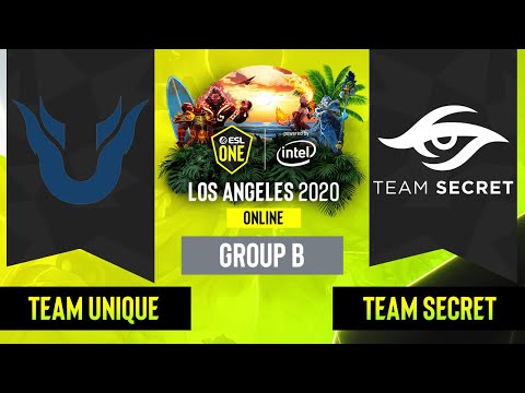 Dota2 - Team Secret vs. Team Unique - Game 2 - Group B - EU/CIS - ESL One Los Angeles